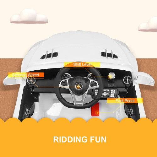 UENJOY 12V Mercedes-Benz SL500 Kids Ride On Car (White) - Toytexx UENJOY 12V Mercedes-Benz SL500 Kids Ride On Car (White) - Toytexx